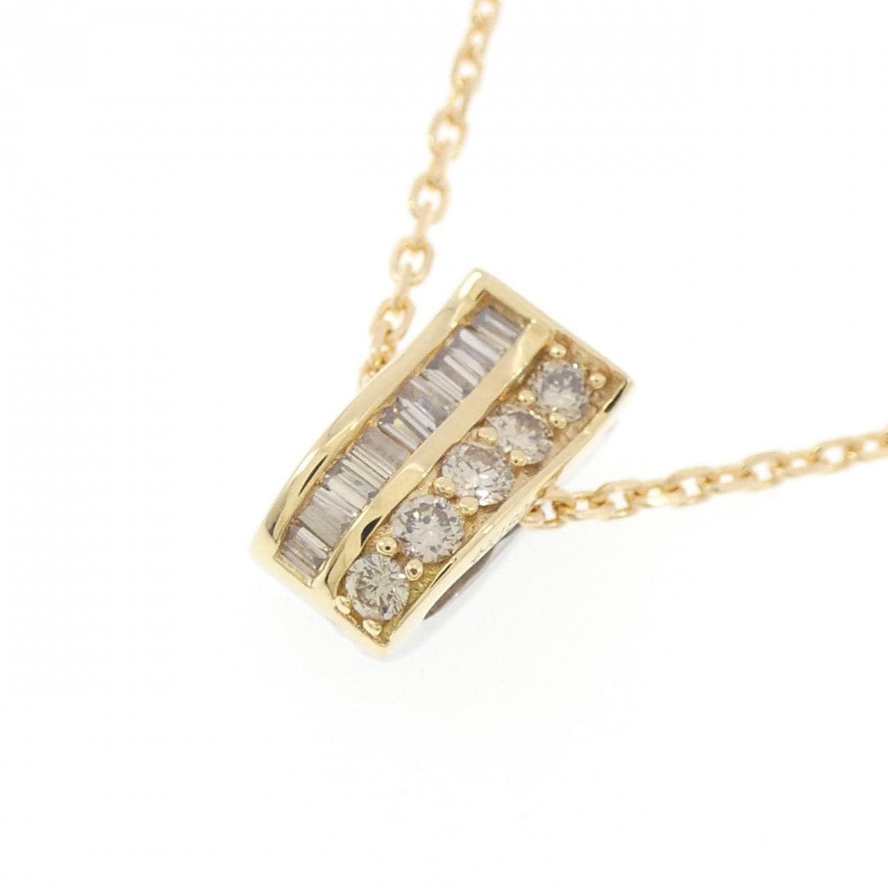 ジーエスティービー ダイヤモンド ネックレス 0.37CT