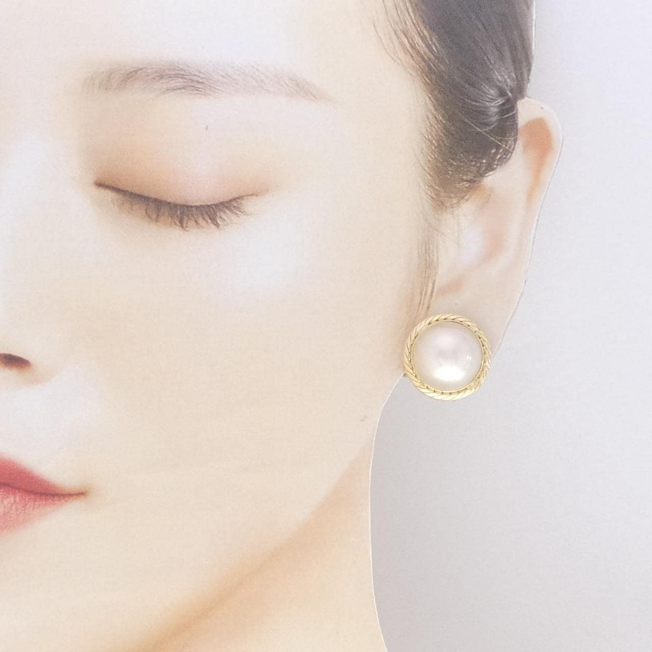 K18YG マベパール ピアス