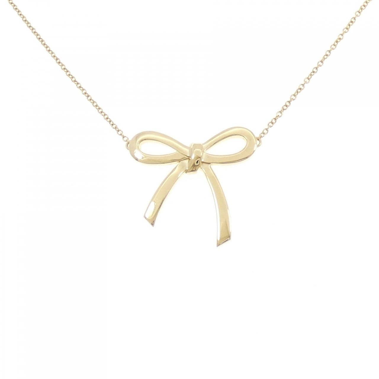 ティファニー リボン ミディアム ネックレス