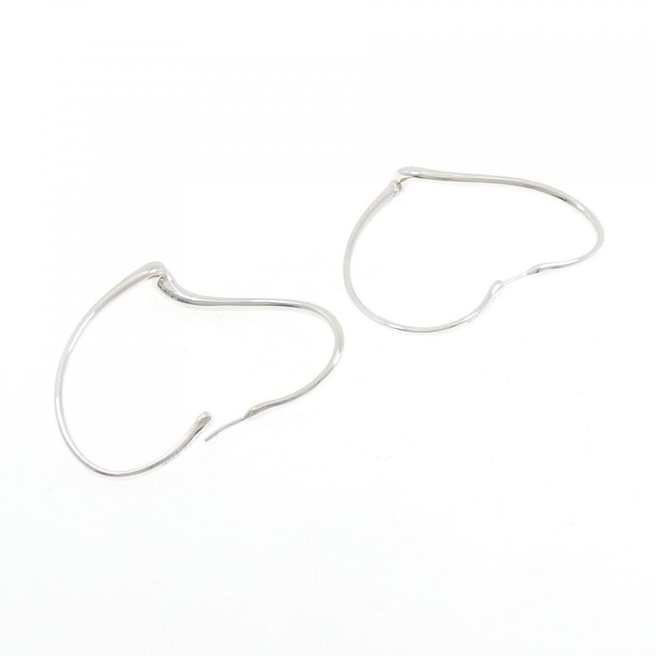 ティファニー オープン ハート フープ ピアス