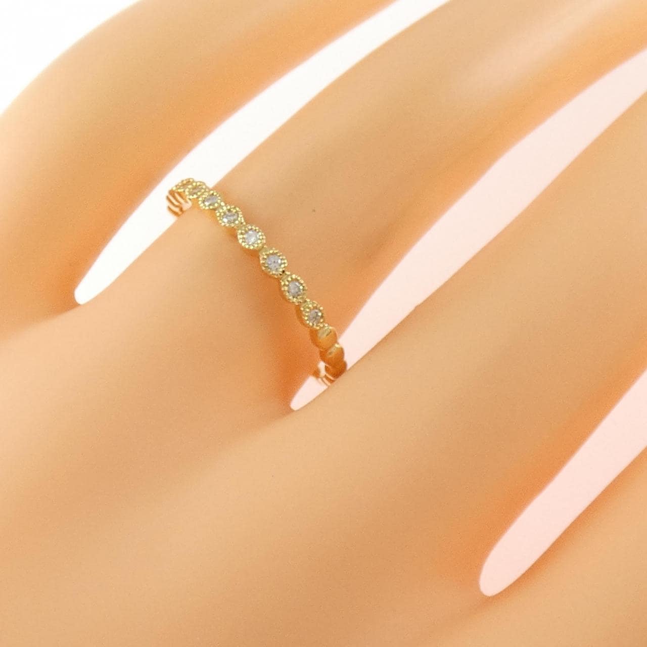 K18YG ダイヤモンド リング 0.10CT