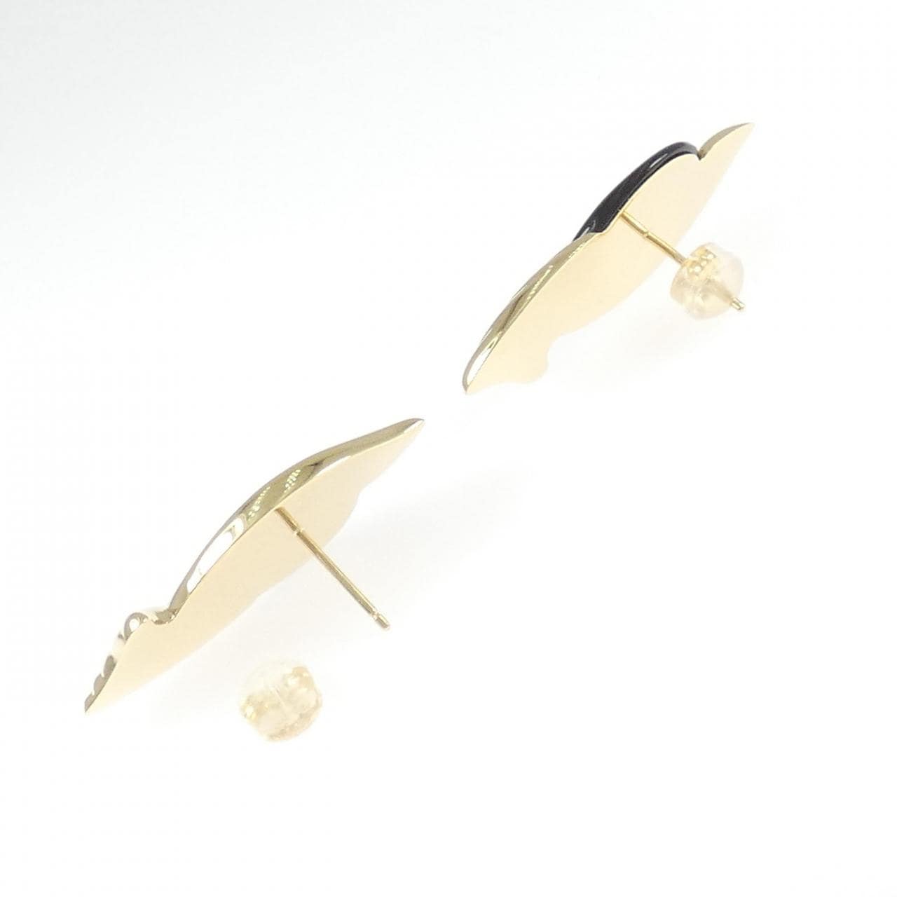 K18YG オニキス ピアス