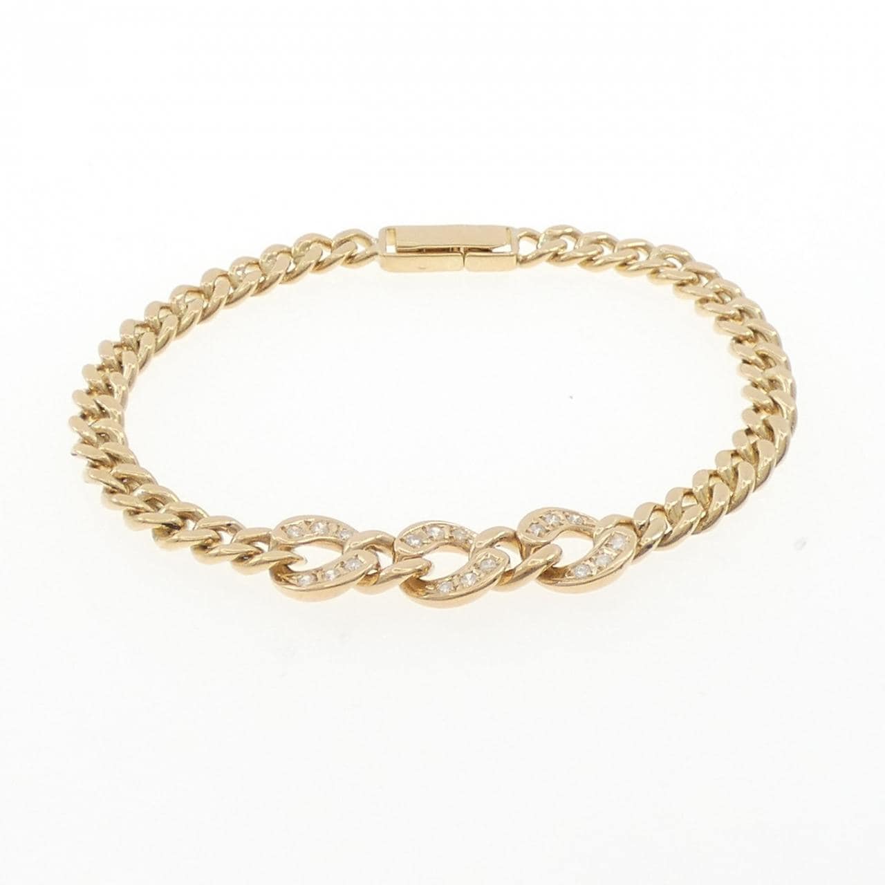 K18YG ダイヤモンド ブレスレット 0.24CT