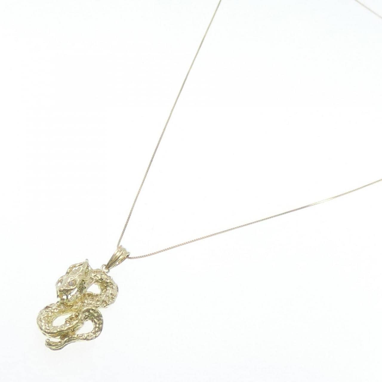 [BRAND NEW] K18YG Diamond necklace 0.01CT