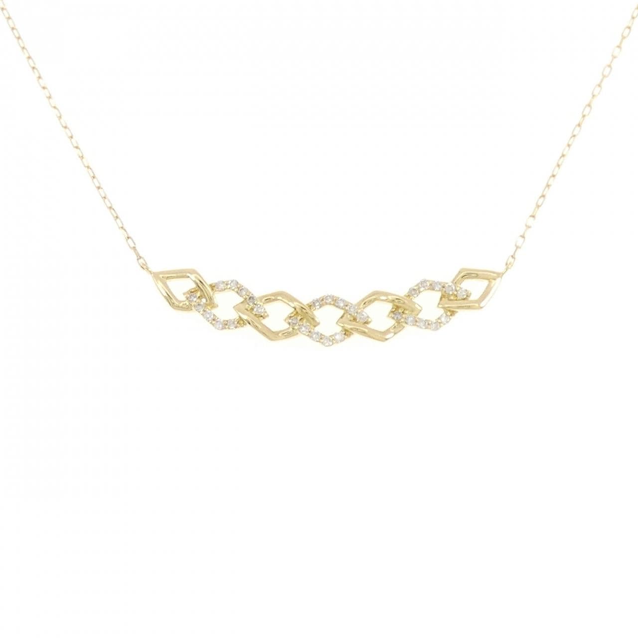[BRAND NEW] K18YG Diamond Necklace 0.15CT