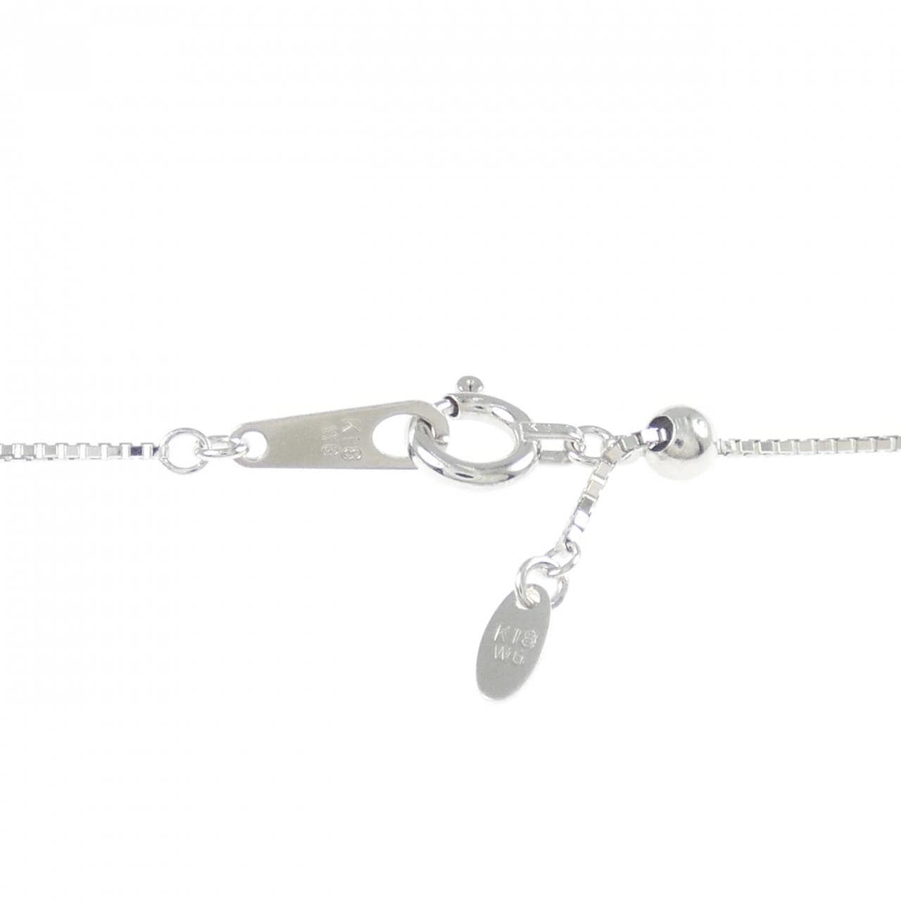 K18WG ダイヤモンド ネックレス 0.15CT