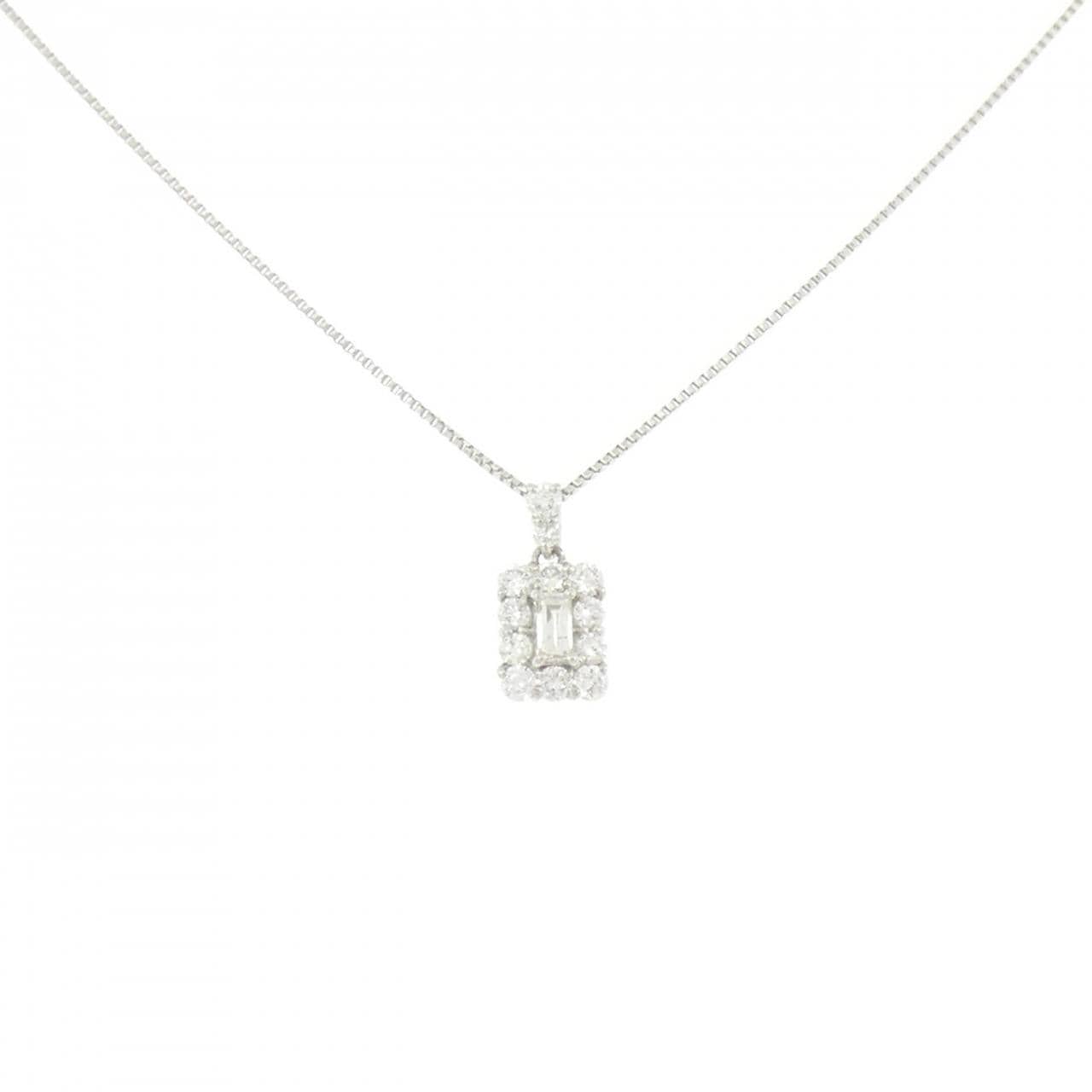 【新品】PT900/PT850 ダイヤモンド ネックレス 0.30CT