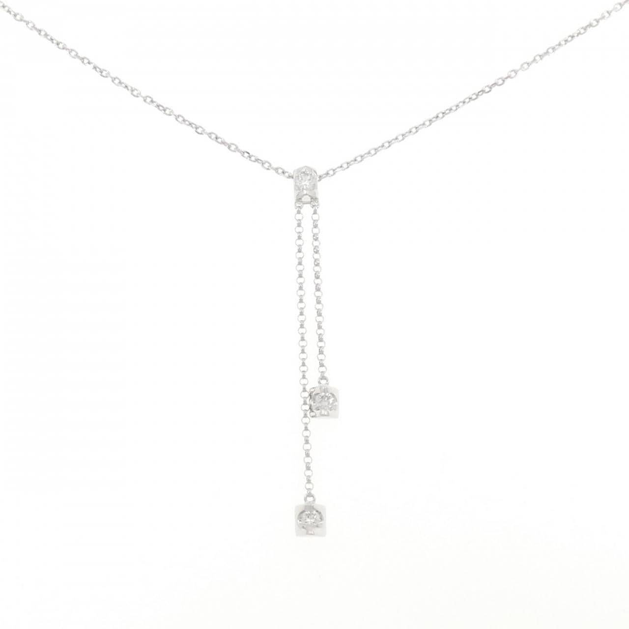 K18WG ダイヤモンド ネックレス 0.23CT