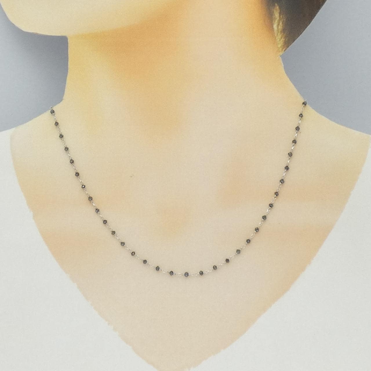 K18WG ダイヤモンド ネックレス