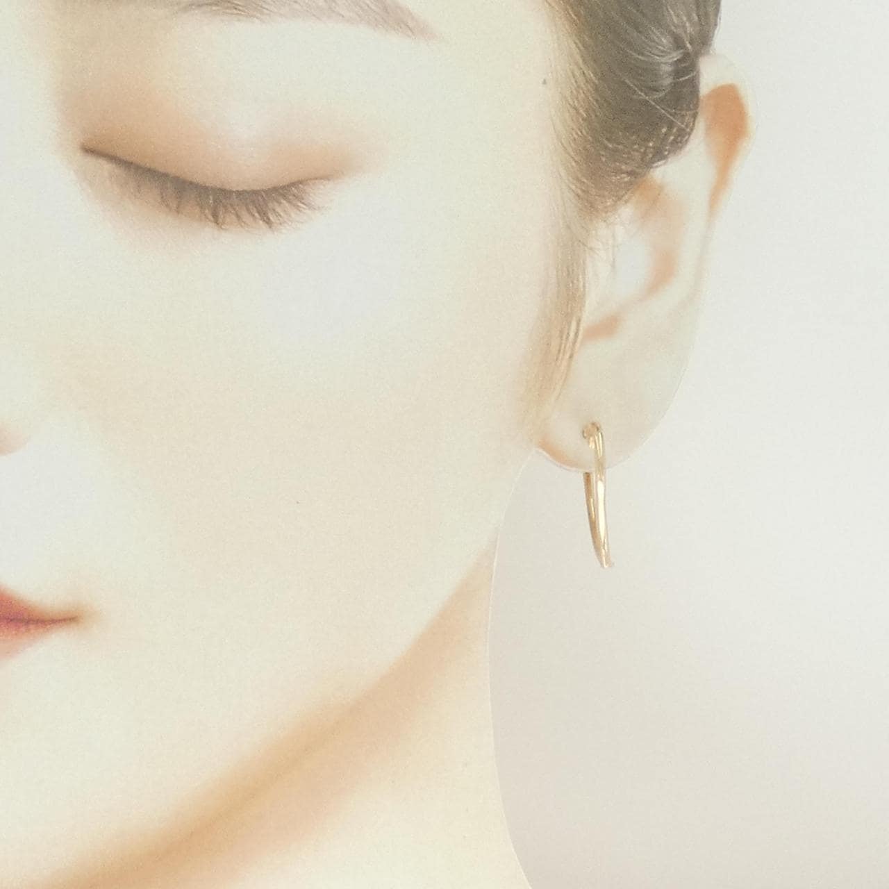 K18PG ハート ピアス