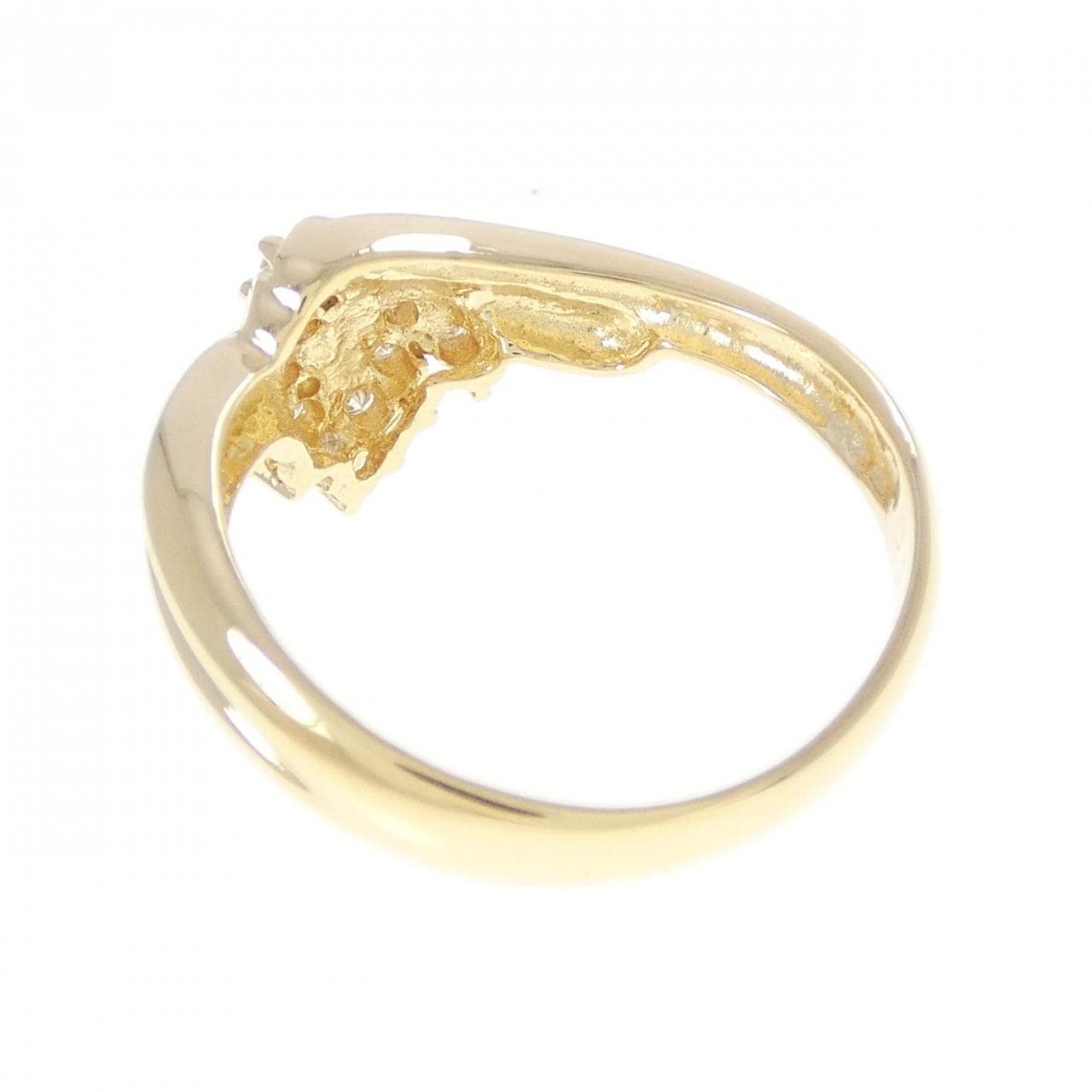 K18YG ダイヤモンド リング 0.13CT