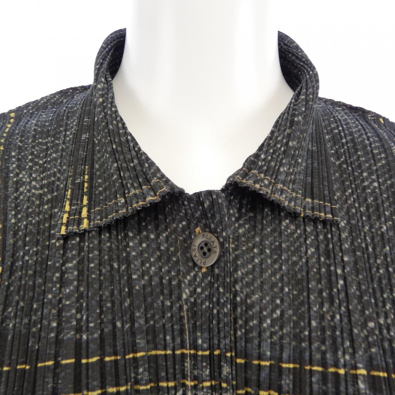 【ヴィンテージ】プリーツプリーズ PLEATS PLEASE 1999デニム転写プリント PP97-JD052 シャツ