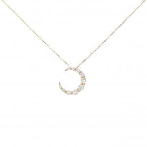スタージュエリー ムーン ダイヤモンド ネックレス 0.31CT