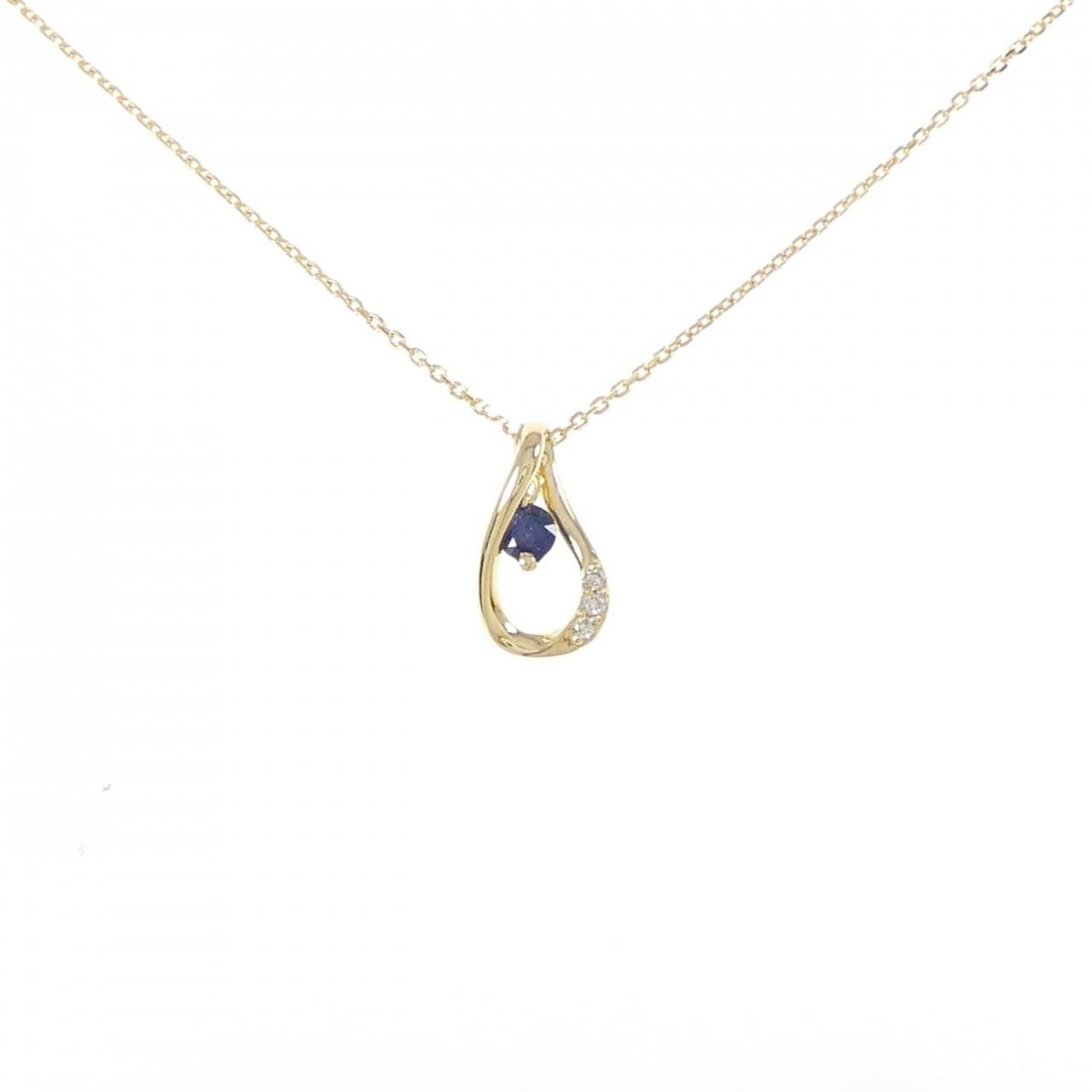 Ginza Tanaka Sapphire Necklace 0.10CT