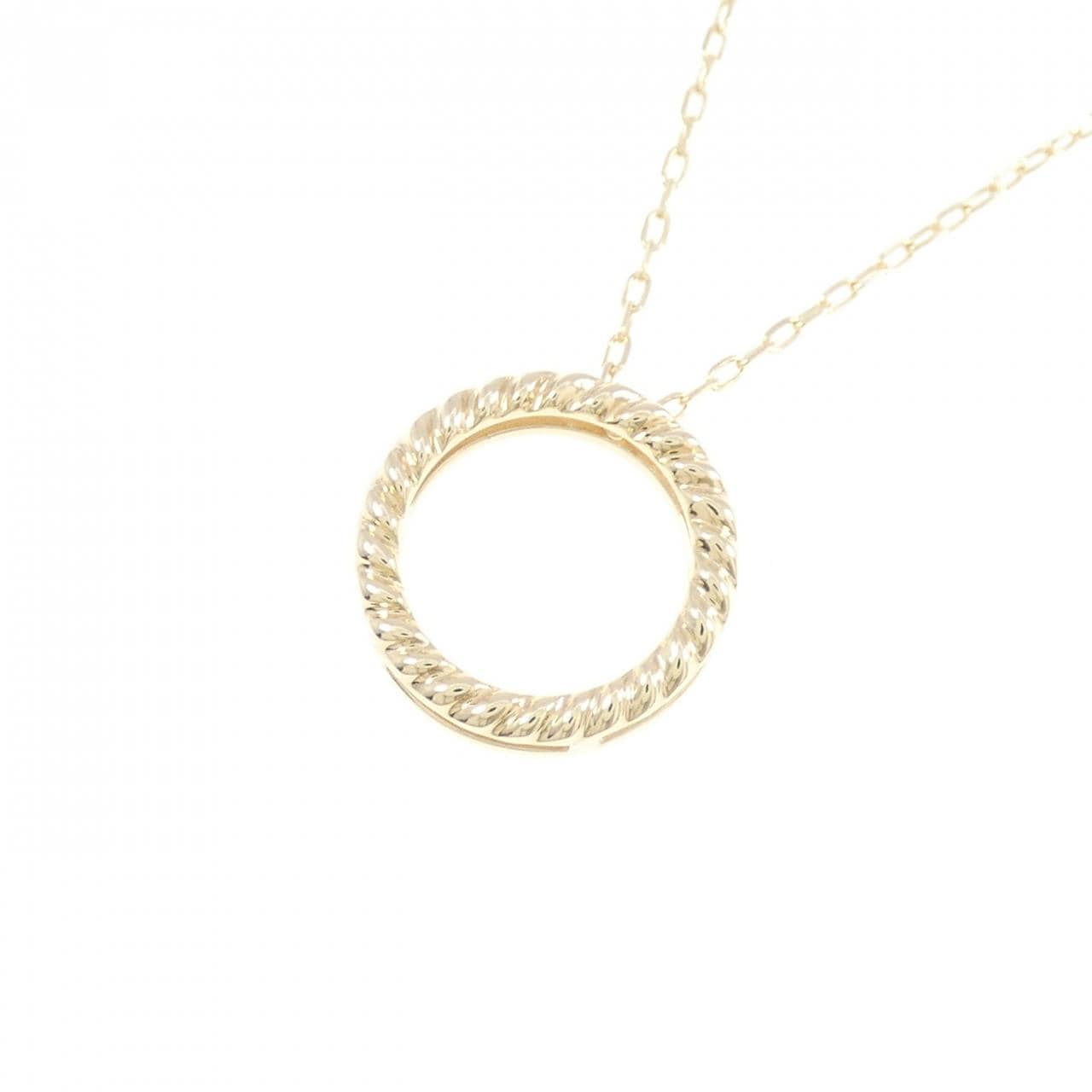 K10YG ダイヤモンド ネックレス 0.04CT