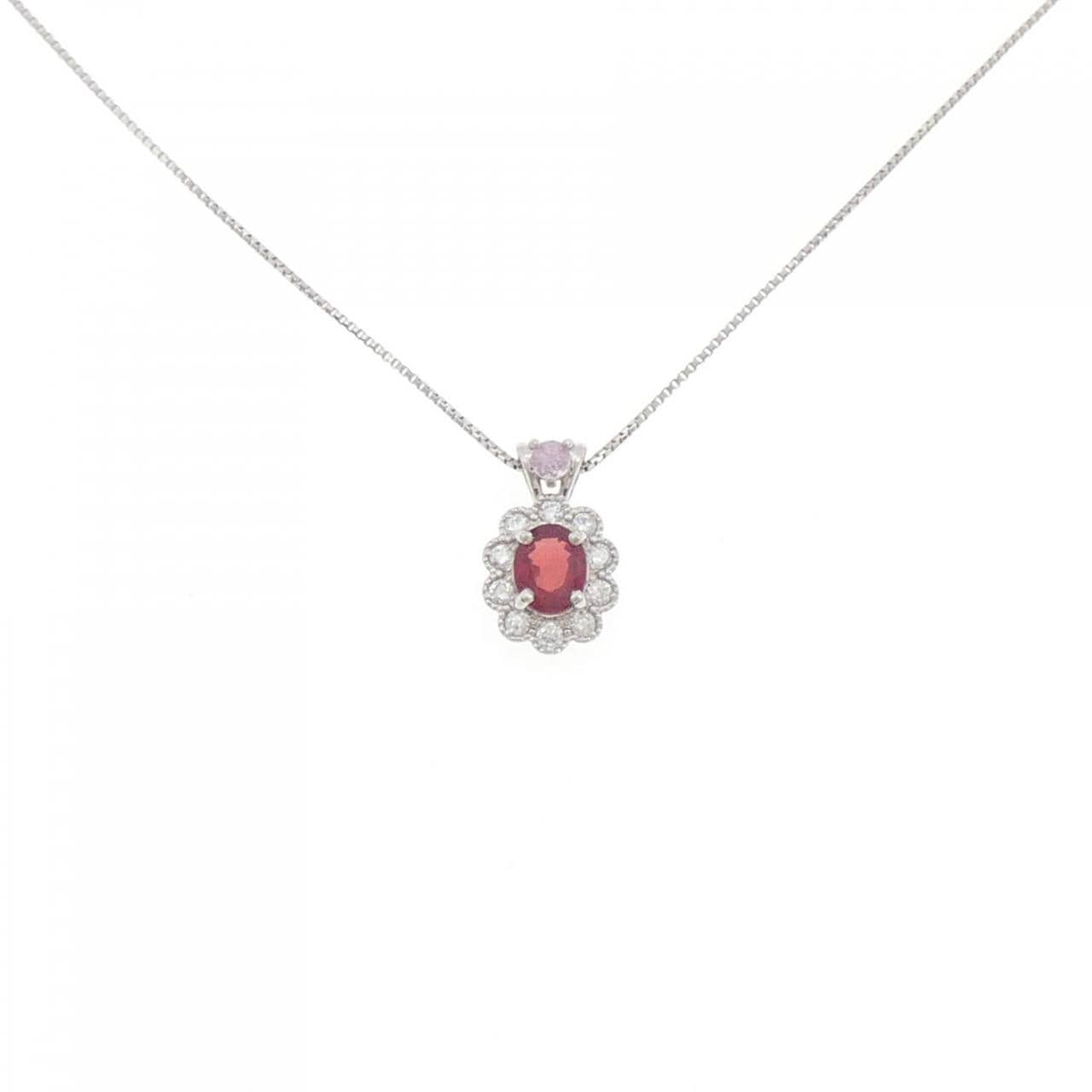 PT900/PT850紅寶石項鏈0.45CT