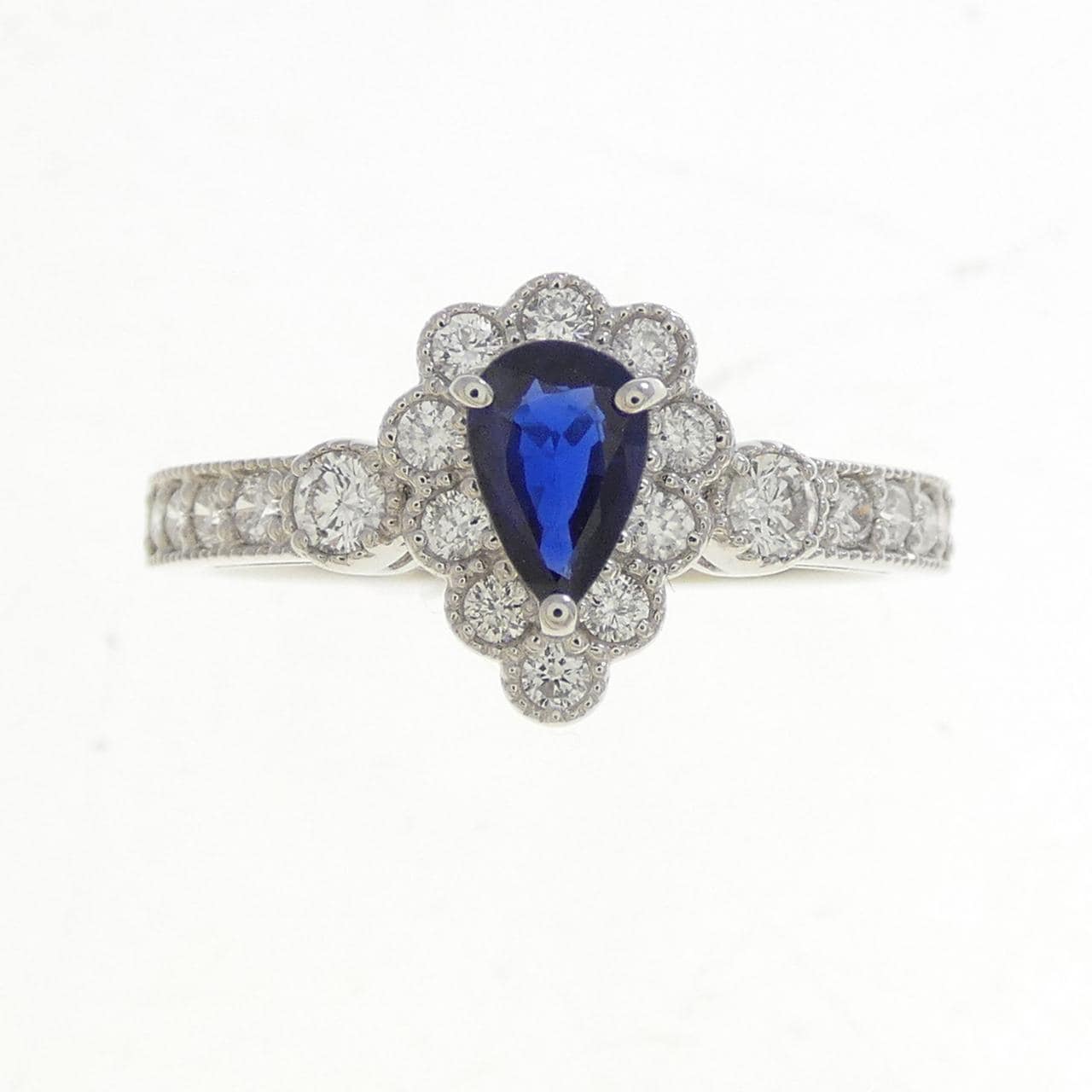 PT950 サファイヤ リング 0.37CT