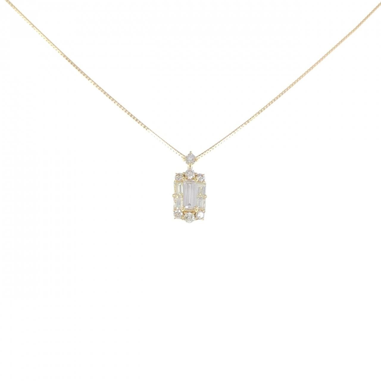【新品】K18YG ダイヤモンド ネックレス 0.18CT