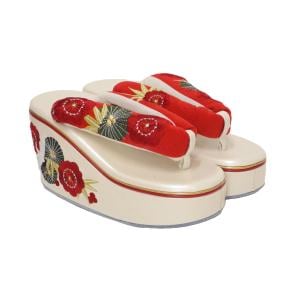 【新品】女草履　Ｆサイズ　松竹梅