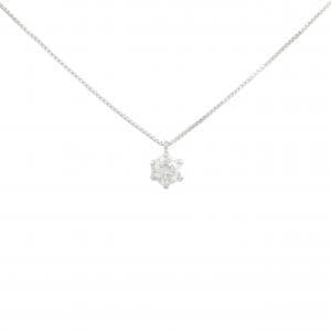 PT900/PT850 ソリティア ダイヤモンド ネックレス 0.311CT