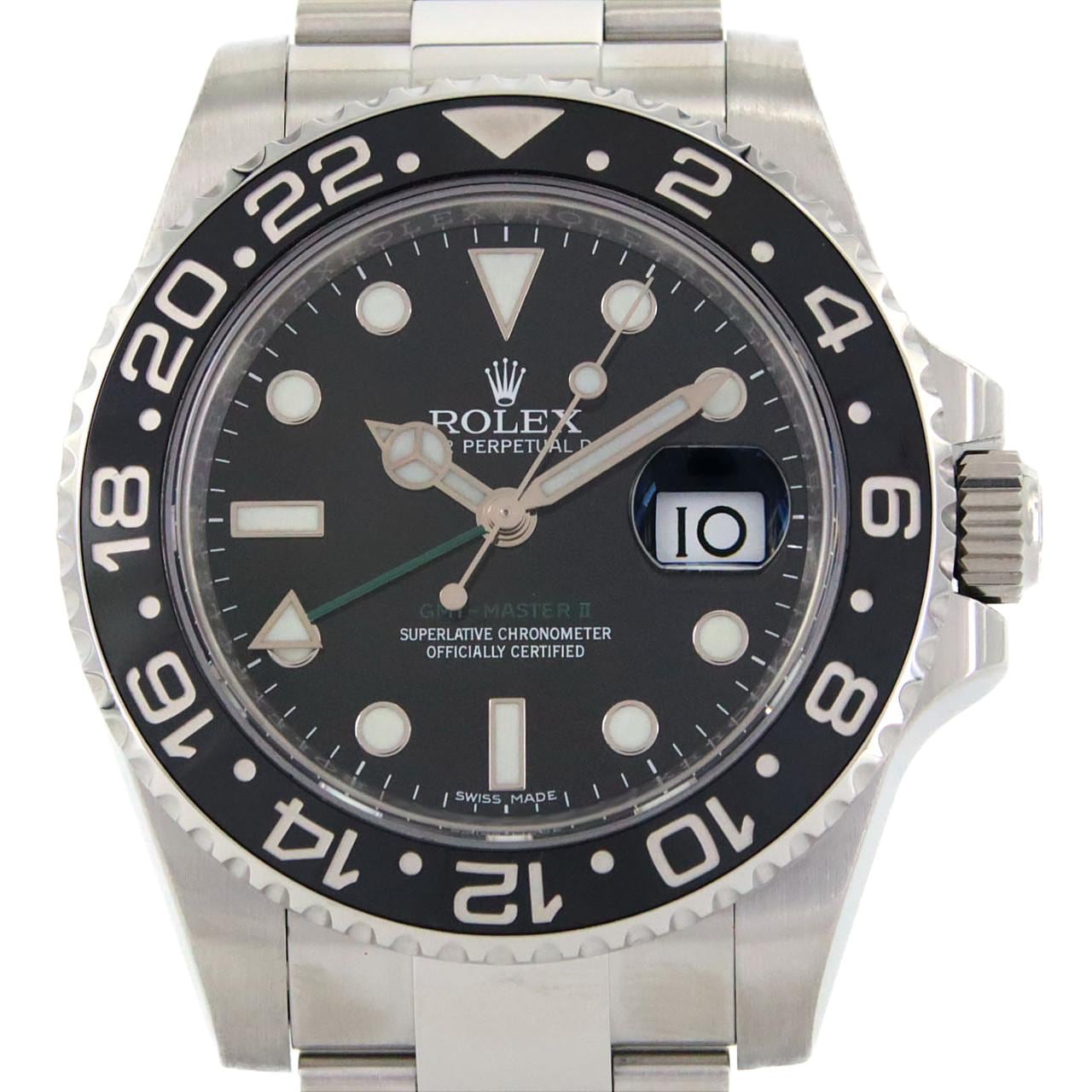 ロレックス GMTマスターⅡ 116710LN SS 自動巻 ランダム番