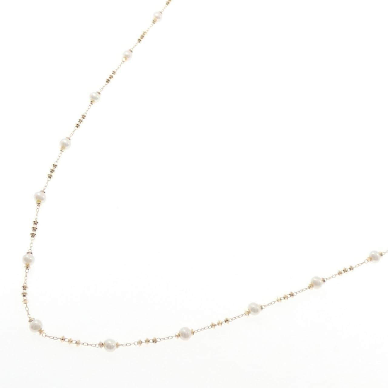 K18YG 淡水パール ネックレス