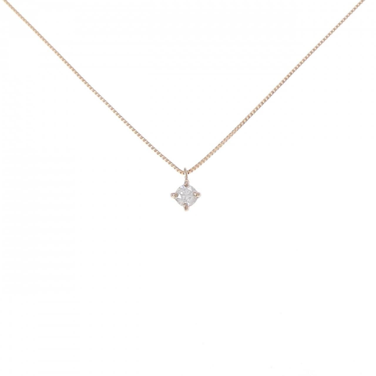 K18PG ダイヤモンド ネックレス 0.1CT