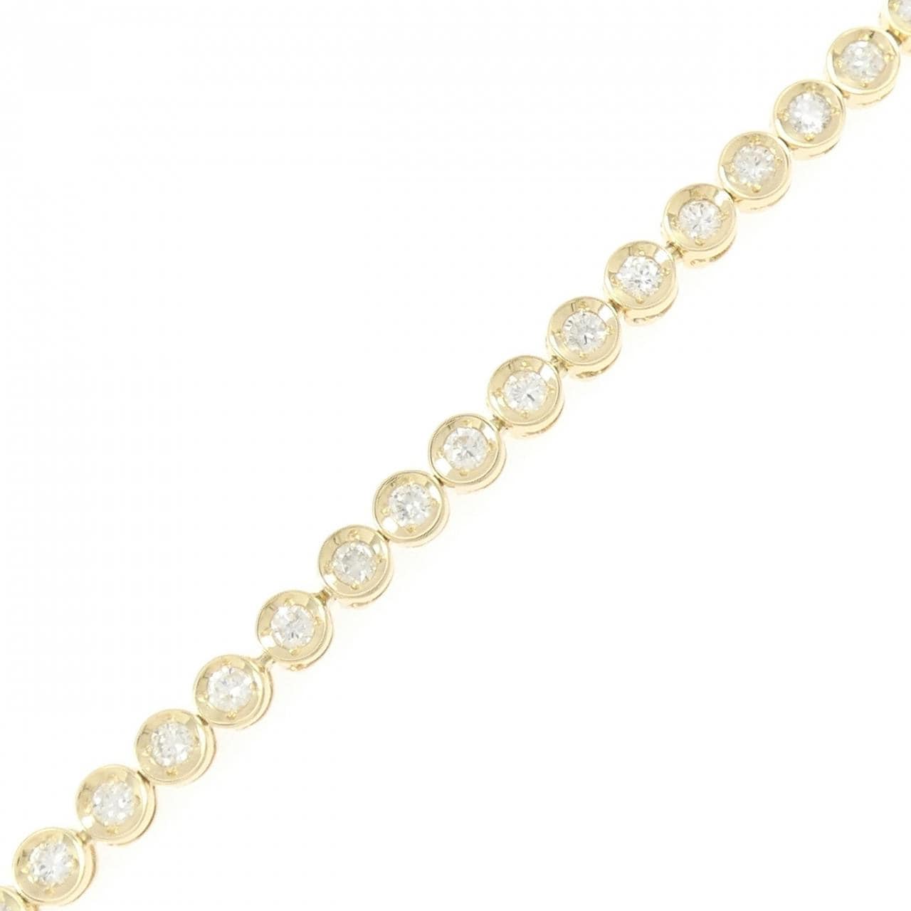 K18YG ダイヤモンド ブレスレット 3.38CT