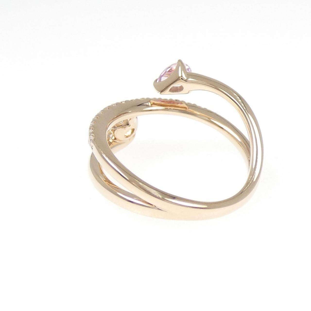 K18PG サファイヤ リング 0.19CT
