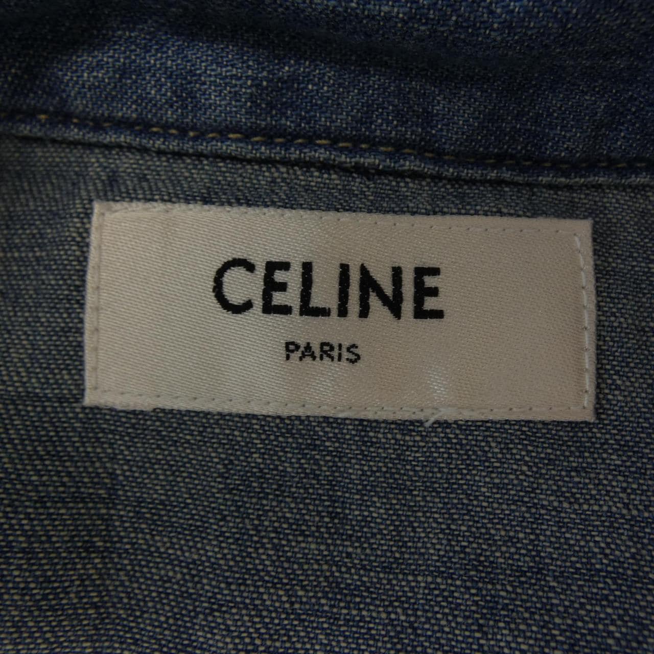 セリーヌ CELINE ウエスタンデニムペインターシャツ 2T217362M シャツ
