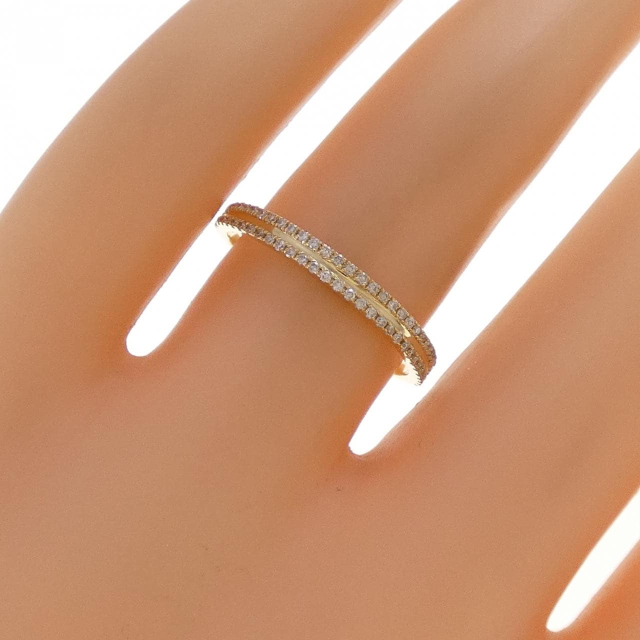 K18YG ダイヤモンド リング 0.16CT