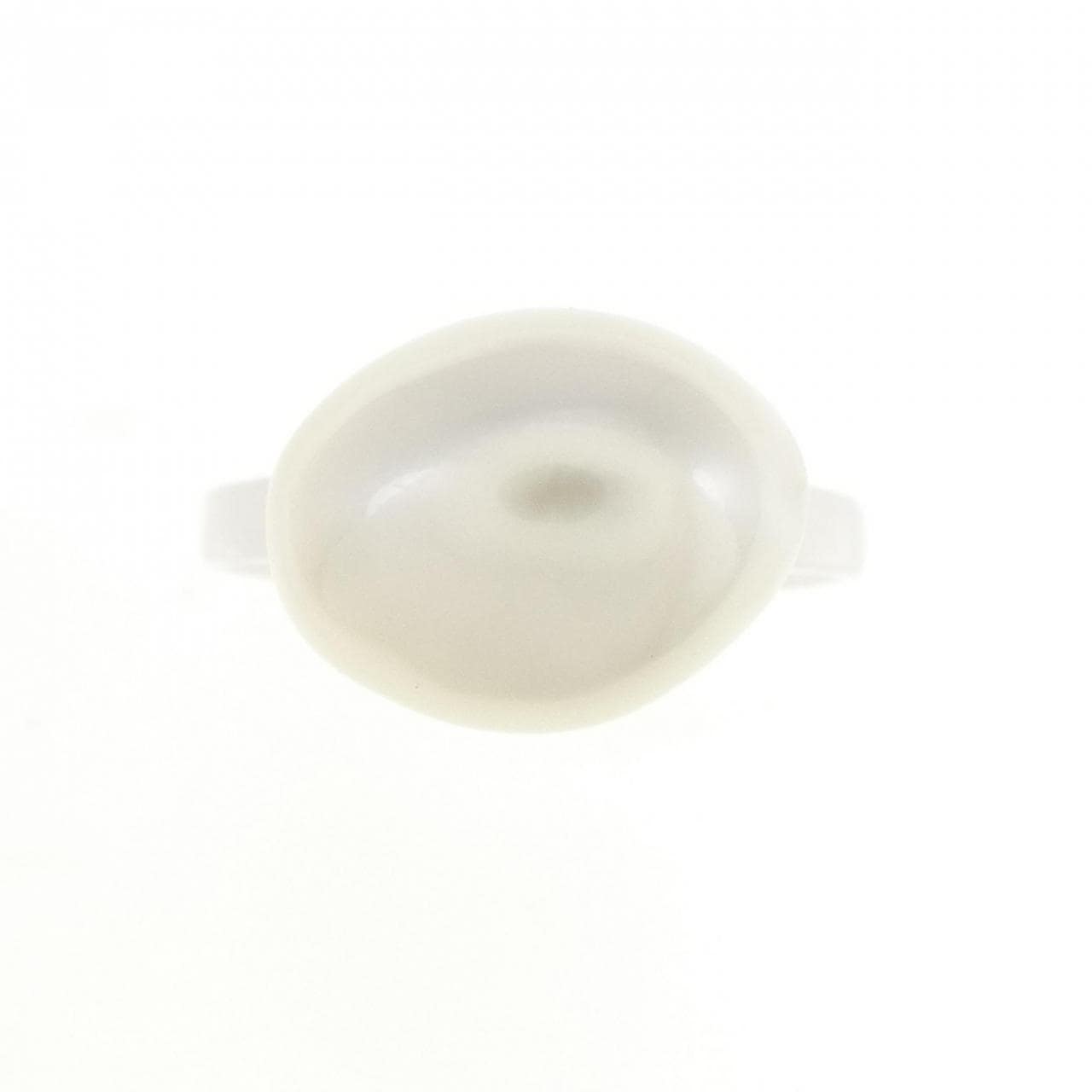 K18WG White Butterfly Pearl ring