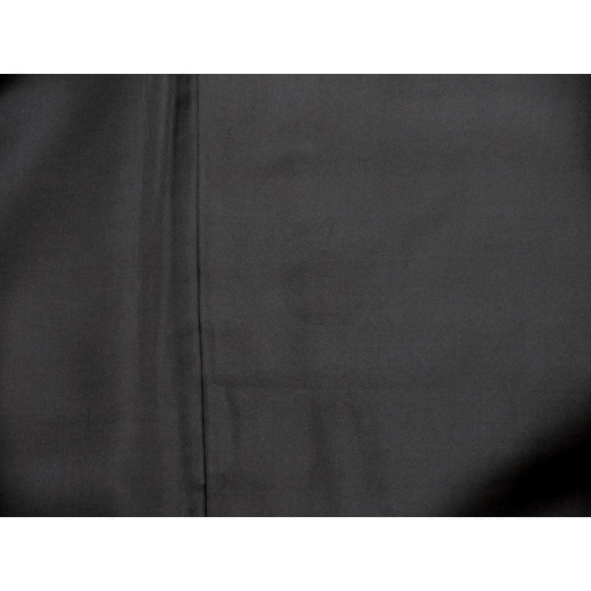 男物　黒羽二重　丸に六ッ槌車　きもの・羽織２点セット