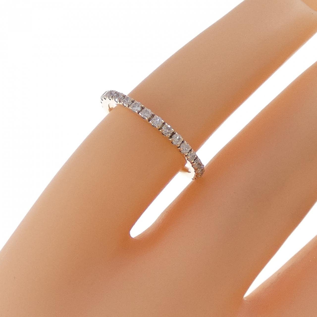 K10PG ダイヤモンド ピンキーリング 0.19CT