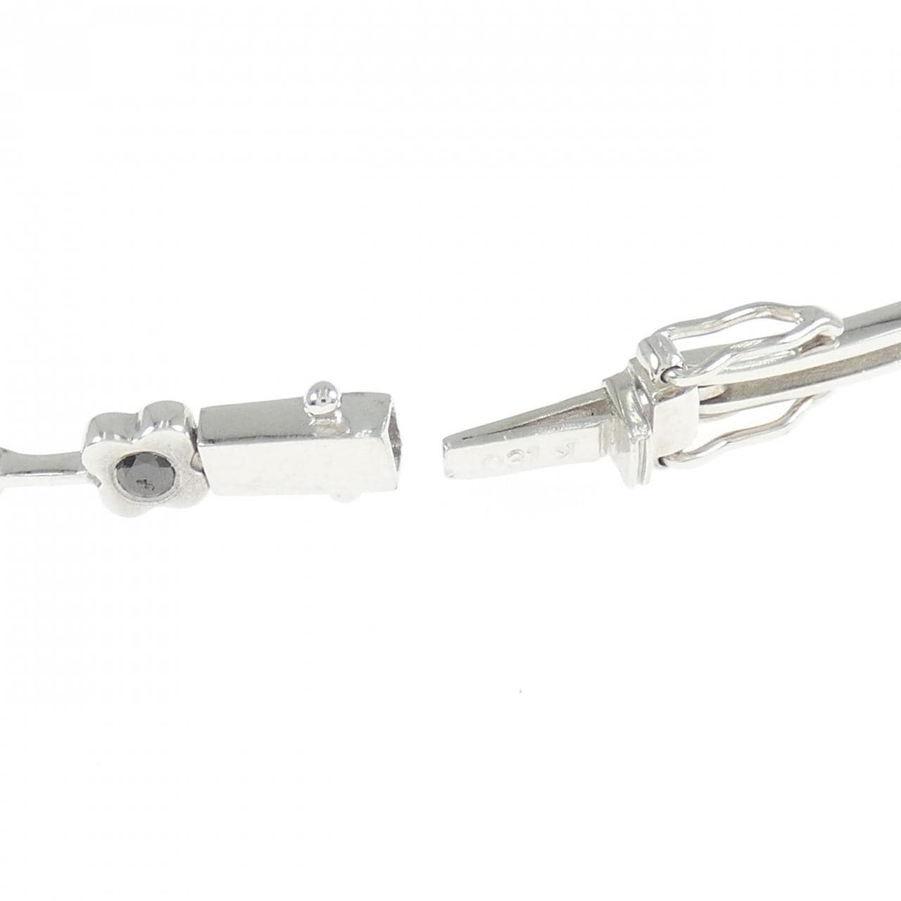 750WG フラワー ダイヤモンド ブレスレット 0.31CT