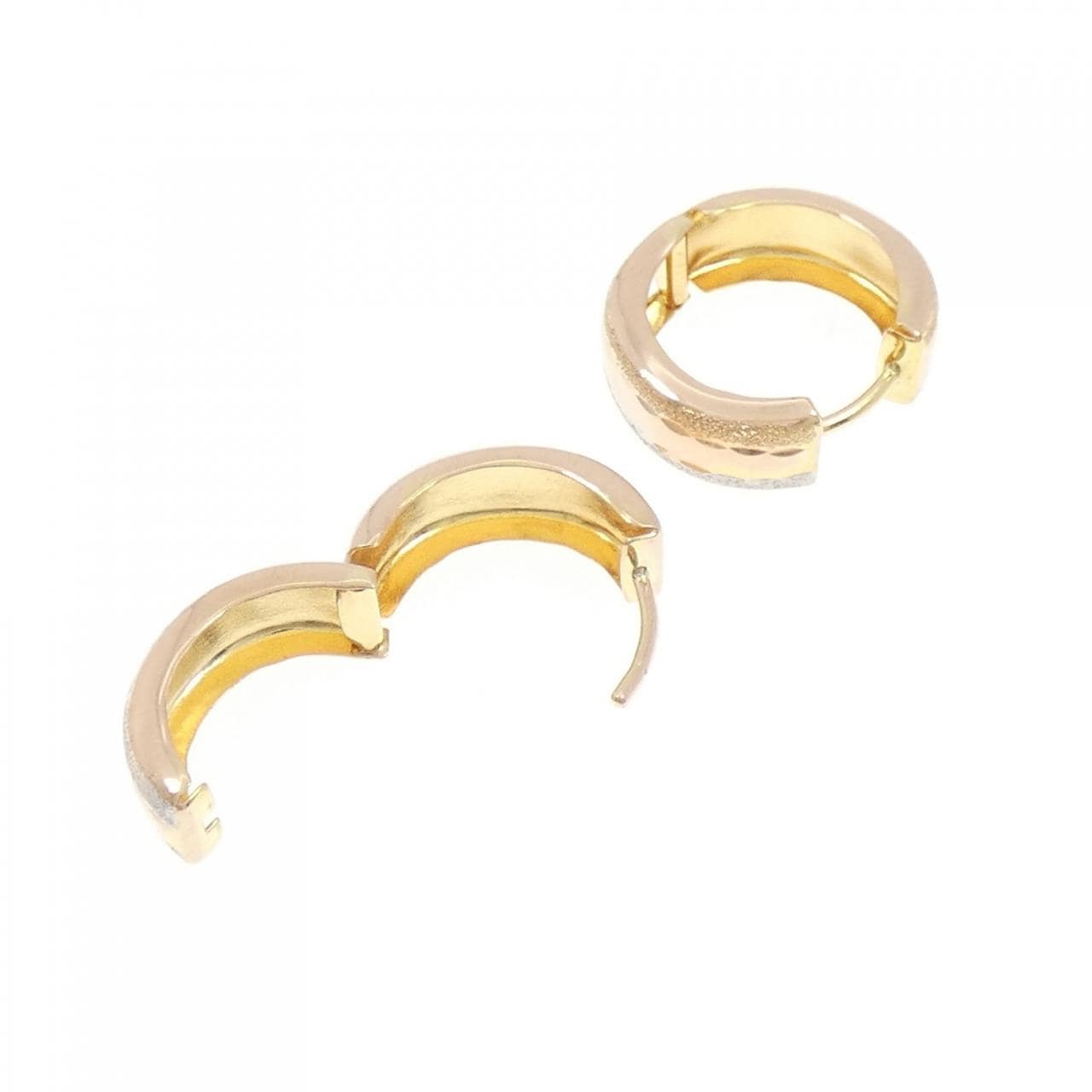 K18スリーカラー ピアス