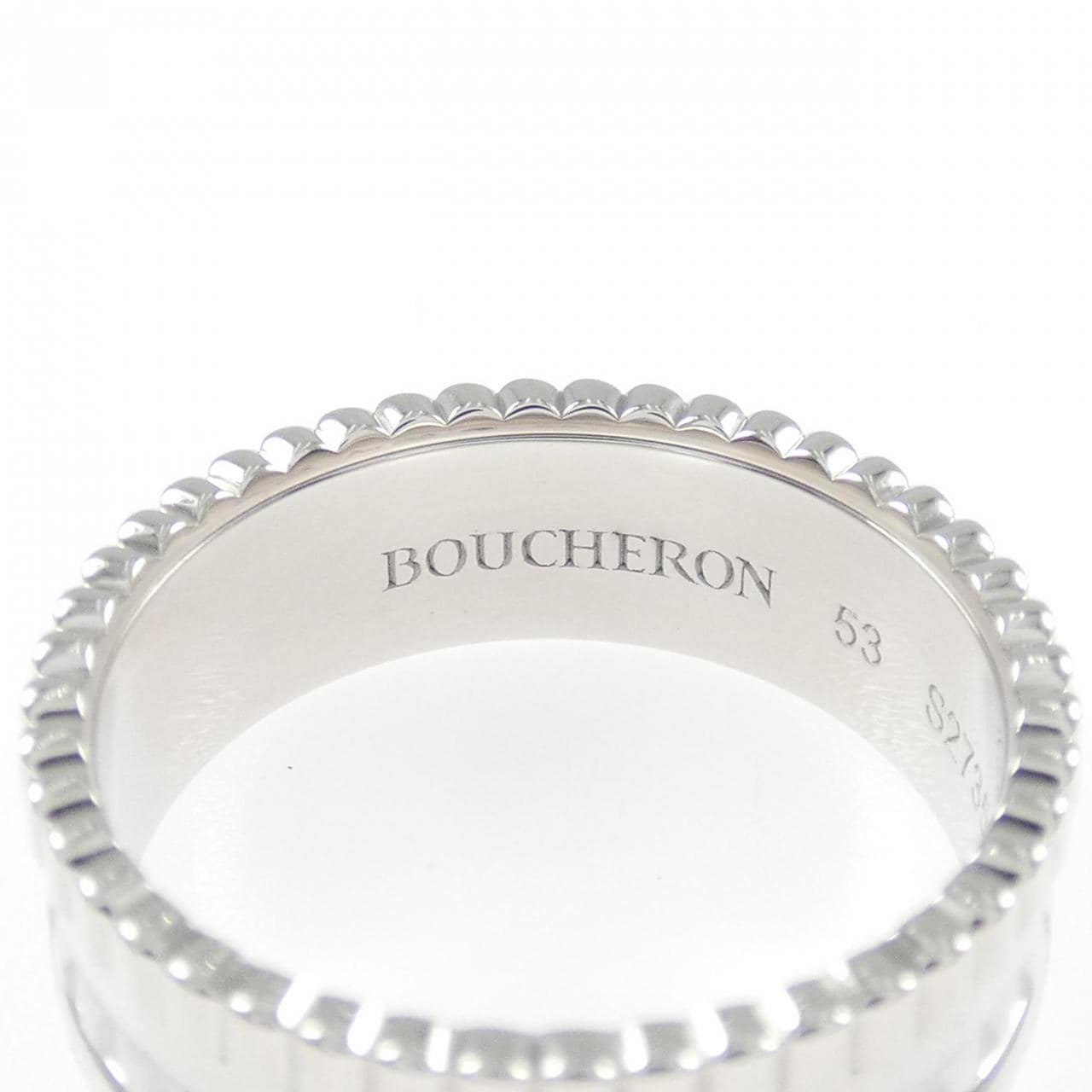 ブシュロン キャトル ダブルホワイト スモール リング