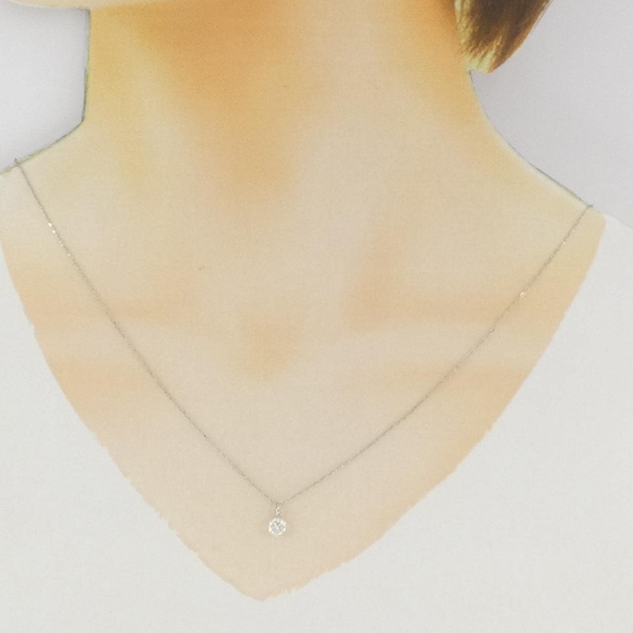 PT900/PT850单钻钻石项链，0.455克拉