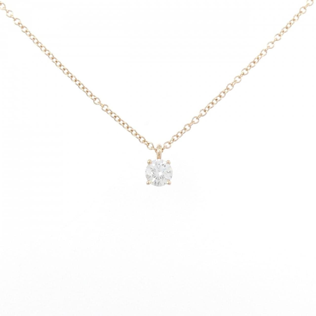 ティファニー ソリティア ネックレス 0.22CT F SI1 3EXT