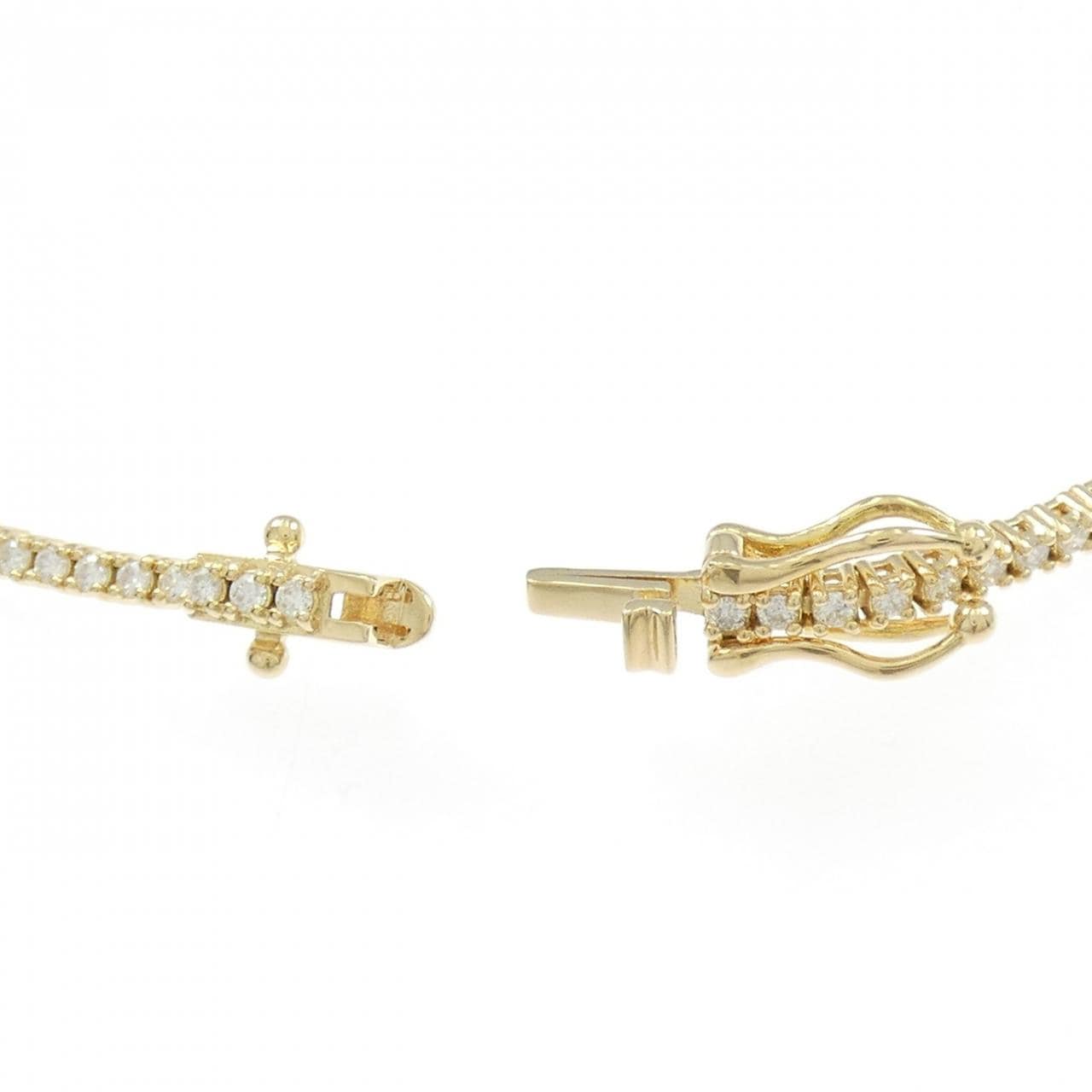 【リメイク】K18YG ダイヤモンド ブレスレット 1.33CT