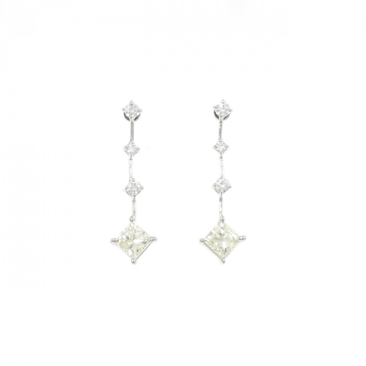 PT900 ダイヤモンド ピアス 1.705CT