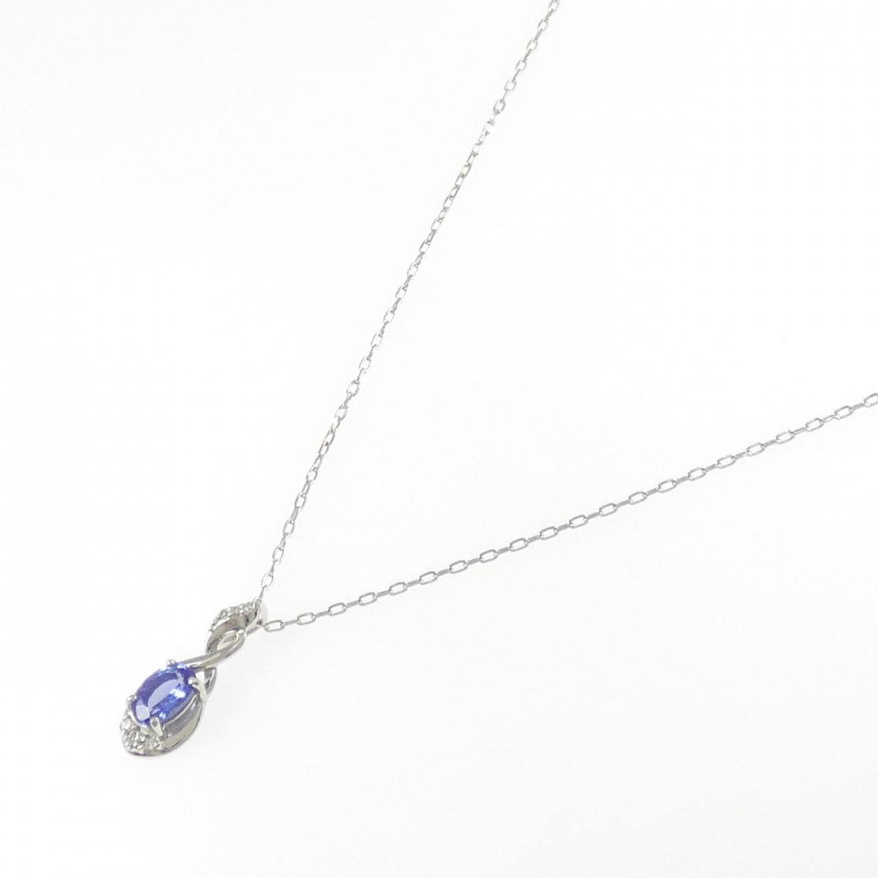 PT900/PT850 タンザナイト ネックレス 0.53CT