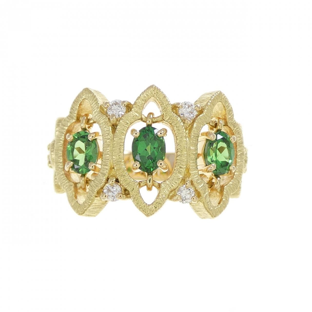 水野薫子 グリーンガーネット リング 0.63CT