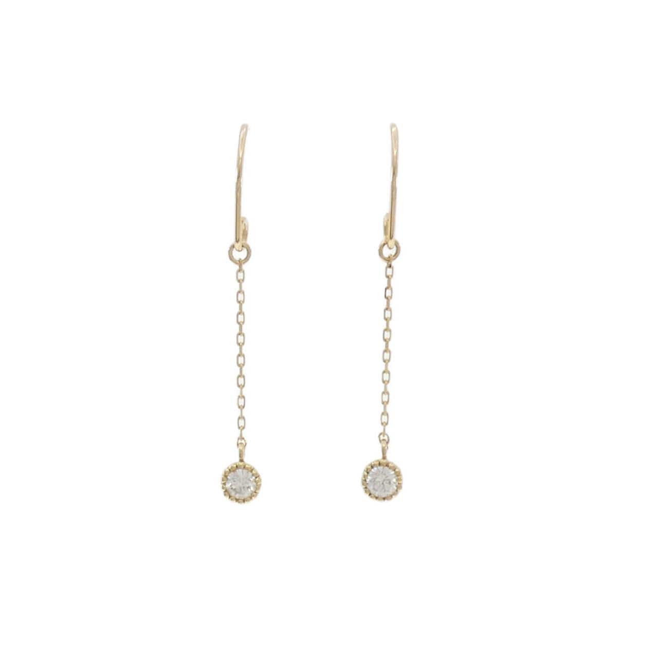 エテ ダイヤモンド ピアス 0.12CT