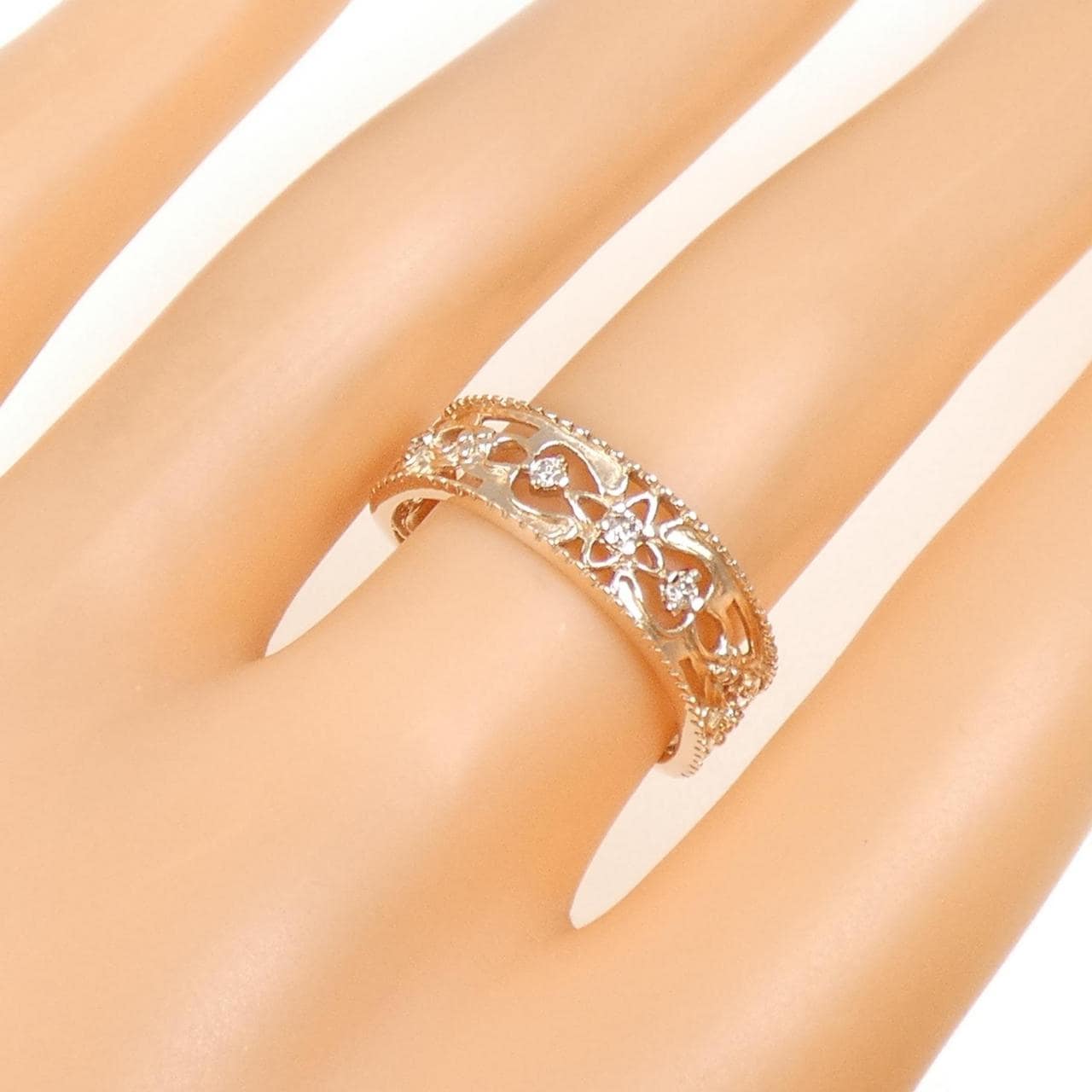 K10PG ダイヤモンド リング 0.08CT