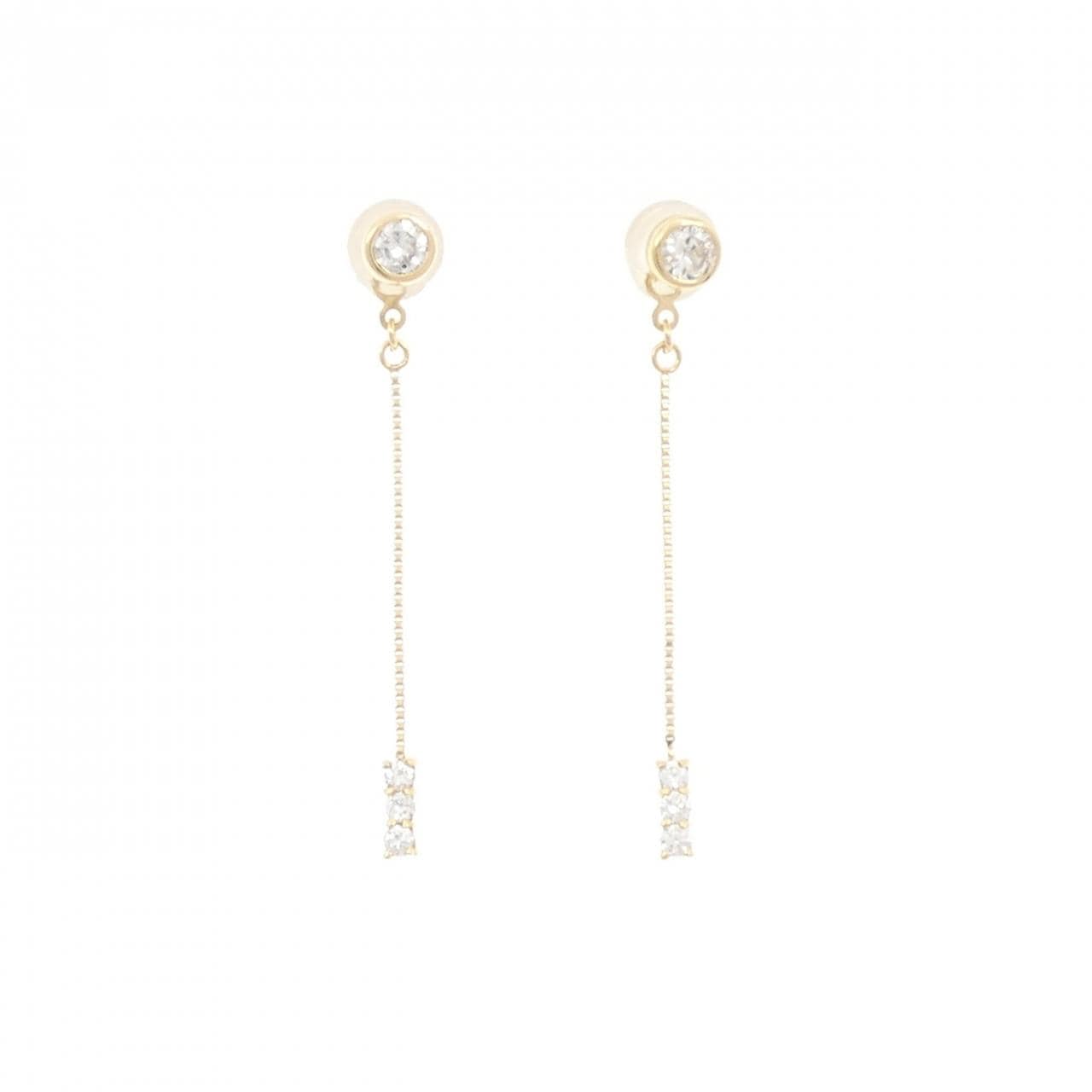 K18YG ダイヤモンド ピアス 0.32CT