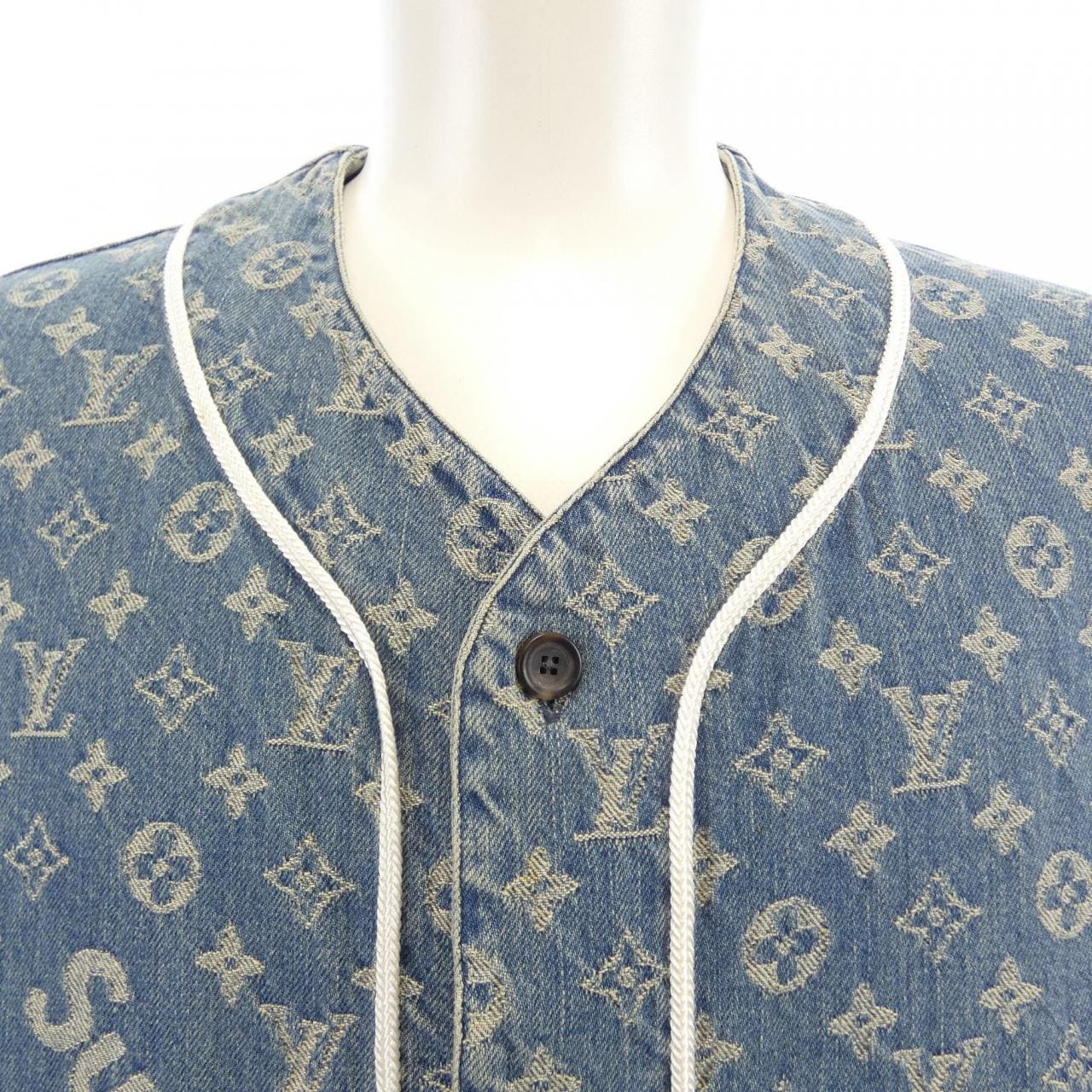 ルイヴィトン LOUIS VUITTON ジャカードデニムベースボール HDD92WALL SUPRREME S／Sシャツ