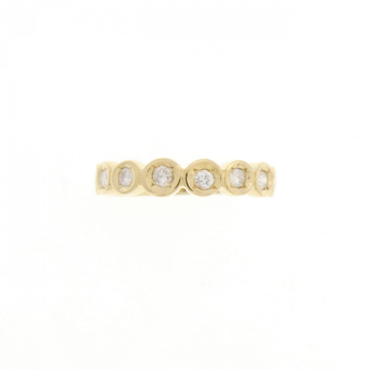 K18YG ダイヤモンド ピンキー リング 0.12CT