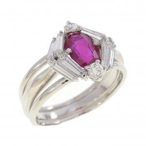PT900 ルビー リング 1.06CT