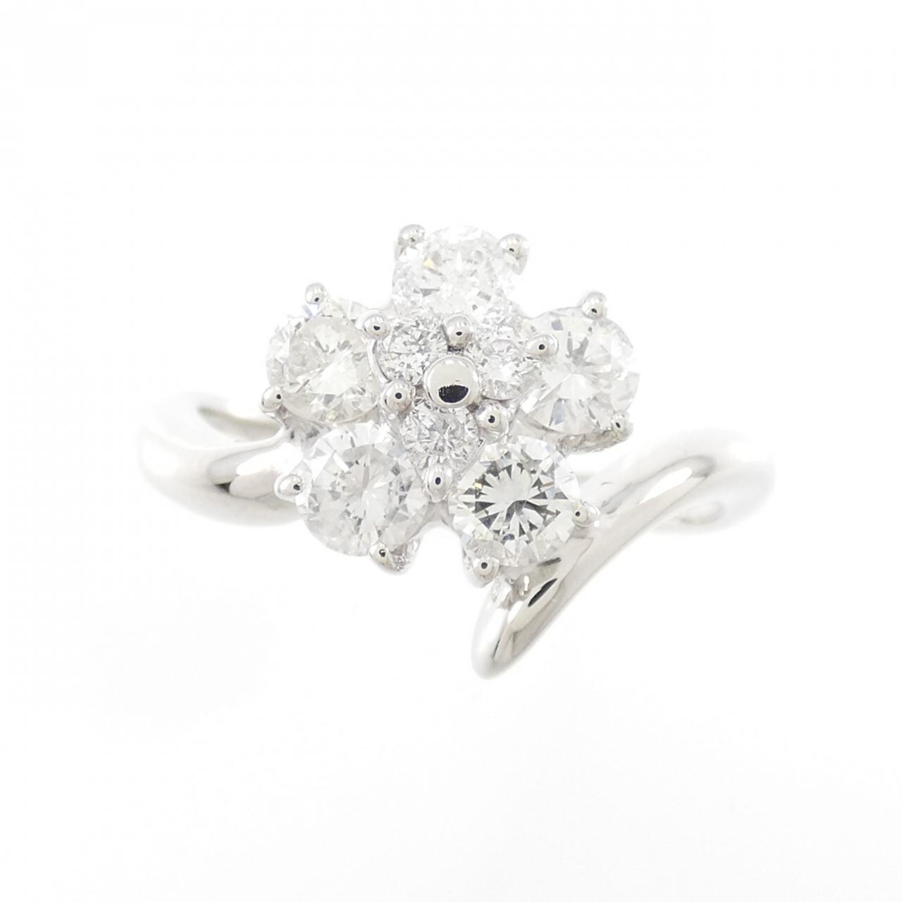 PT900 Flower Diamond Ring 1.00CT